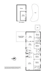 Floorplan of Homely house listing, 42 Chappell Drive, Wantirna South VIC 3152