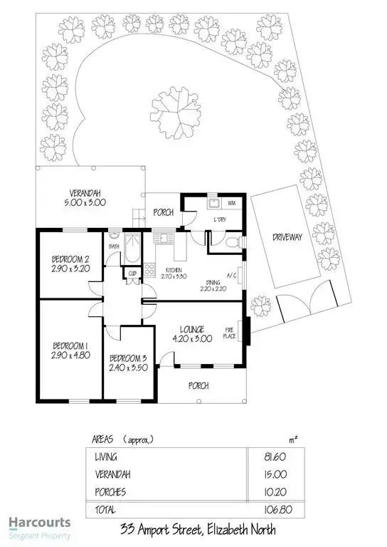 Floorplan of Homely house listing, 33 Amport Street, Elizabeth North SA 5113