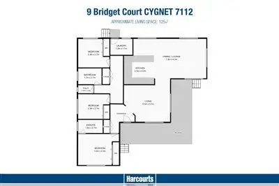 Floorplan of Homely house listing, 9 Bridget Court, Cygnet TAS 7112