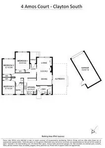 Floorplan of Homely house listing, 4 Amos Court, Clayton South VIC 3169