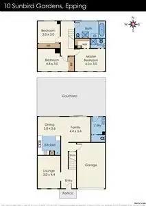 Floorplan of Homely house listing, 10 Sunbird Garden, Epping VIC 3076