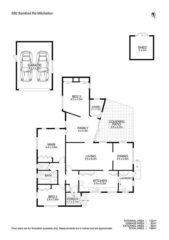 Floorplan of Homely house listing, 580 Samford Road, Mitchelton QLD 4053