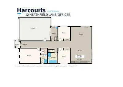 Floorplan of Homely house listing, 12 Heathfield Lane, Officer VIC 3809