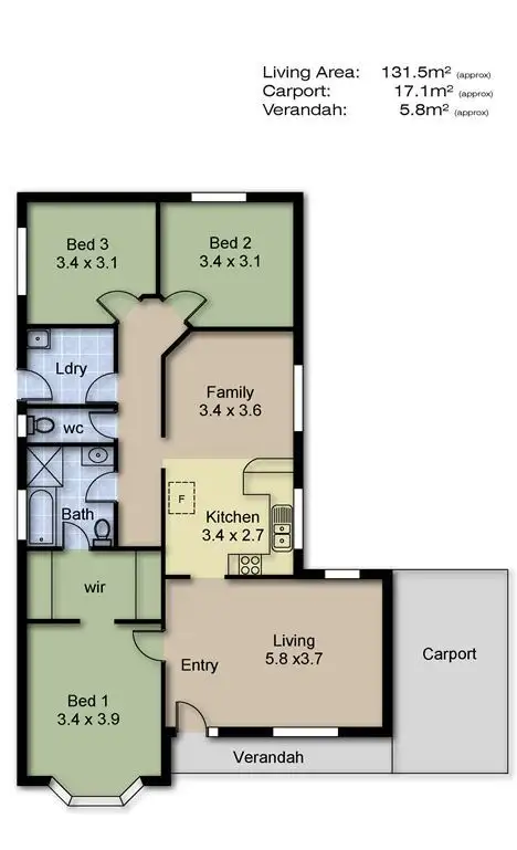 Floorplan of Homely house listing, 16 Mitchell Court, Littlehampton SA 5250