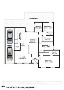 Floorplan of Homely house listing, 42 Beckett Close, Munster WA 6166