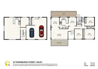Floorplan of Homely house listing, 35 Thornburgh Street, Oxley QLD 4075
