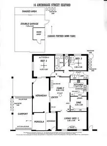 Floorplan of Homely house listing, 16 Anchorage Street, Seaford SA 5169