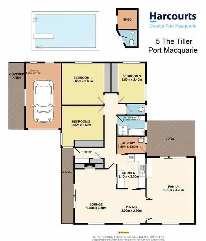 Floorplan of Homely house listing, 5 The Tiller, Port Macquarie NSW 2444