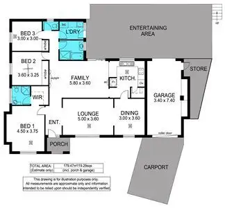 Floorplan of Homely house listing, 11 Grantala Court, Hallett Cove SA 5158
