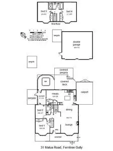 Floorplan of Homely house listing, 31 Malua Road, Ferntree Gully VIC 3156