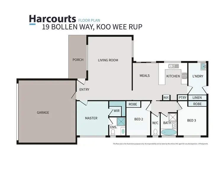 Floorplan of Homely house listing, 19 Bollen Way, Koo Wee Rup VIC 3981