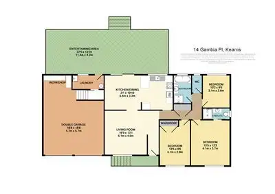 Floorplan of Homely house listing, 14 Gambia Pl, Kearns NSW 2558