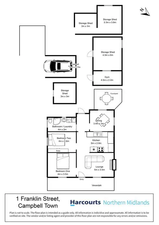 Floorplan of Homely house listing, 1 Franklin Street, Campbell Town TAS 7210