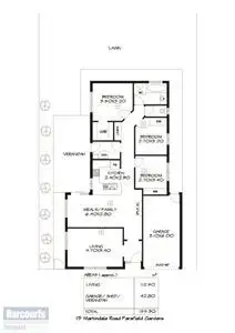 Floorplan of Homely house listing, 13 Martindale Road, Parafield Gardens SA 5107