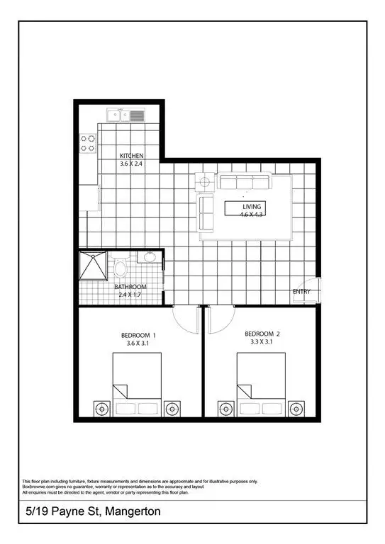 Floorplan of Homely unit listing, 5/19 Payne Street, Mangerton NSW 2500