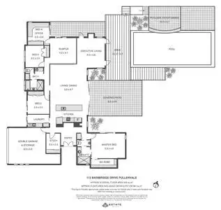 Floorplan of Homely house listing, 113 Bainbridge Drive, Pullenvale QLD 4069