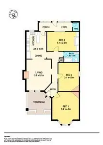 Floorplan of Homely house listing, 102 Eyre Street, Ballarat VIC 3350