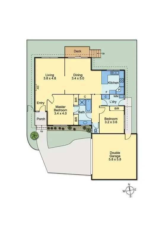 Floorplan of Homely unit listing, 4/3 Roy Court, Boronia VIC 3155