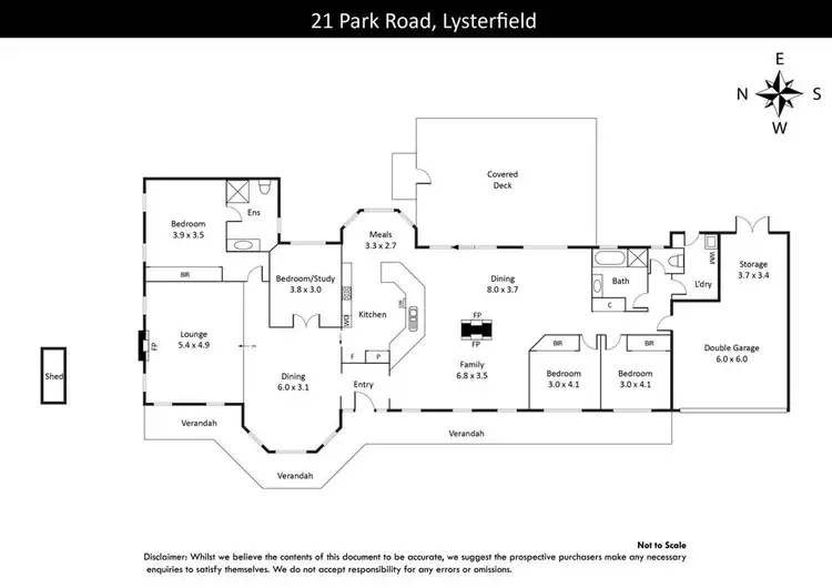 Floorplan of Homely house listing, 21 Park Road, Lysterfield VIC 3156