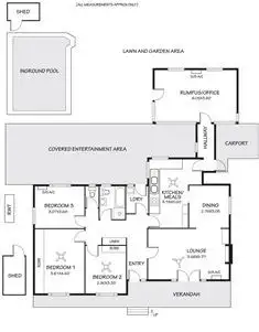 Floorplan of Homely house listing, 36 Hawthorndene Drive, Hawthorndene SA 5051