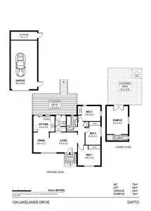 Floorplan of Homely house listing, 104 Lakelands Drive, Dapto NSW 2530