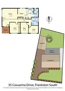 Floorplan of Homely house listing, 35 Casuarina Drive, Frankston South VIC 3199