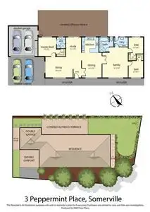 Floorplan of Homely house listing, 3 Peppermint Place, Somerville VIC 3912