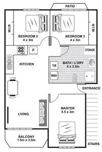 Floorplan of Homely house listing, 7/2 Arika Avenue, Ocean Shores NSW 2483