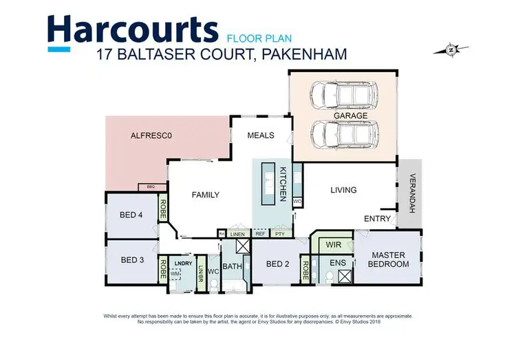 Floorplan of Homely house listing, 17 Baltaser Drive, Pakenham VIC 3810