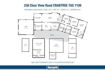 Floorplan of Homely house listing, 238 Clear View Road, Crabtree TAS 7109
