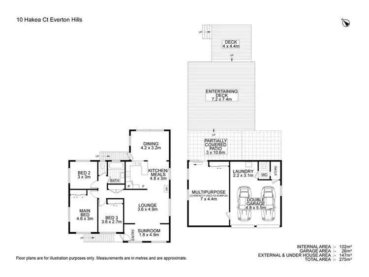 Floorplan of Homely house listing, 10 Hakea Street, Everton Hills QLD 4053