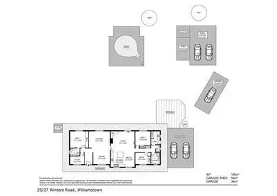 Floorplan of Homely house listing, 25-27 Winters Road, Williamstown SA 5351
