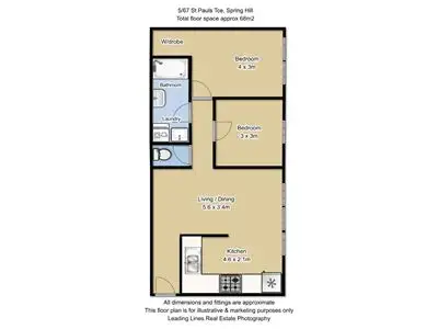 Floorplan of Homely unit listing, 5/67 St Pauls Terrace, Spring Hill QLD 4000
