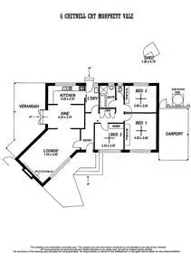 Floorplan of Homely house listing, 6 Chetnell Court, Morphett Vale SA 5162