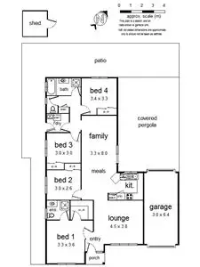 Floorplan of Homely house listing, 79 Campaspe Drive, Croydon Hills VIC 3136
