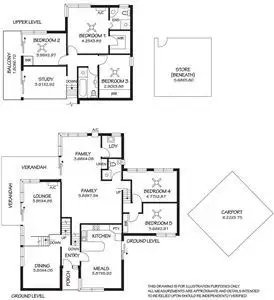 Floorplan of Homely house listing, 1 Rokewood Avenue, Belair SA 5052