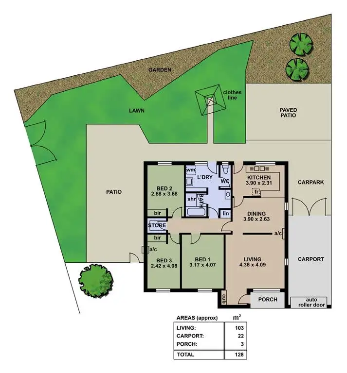 Floorplan of Homely house listing, 25 Seeger Drive, Morphett Vale SA 5162