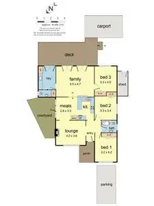 Floorplan of Homely house listing, 18 Joffre Street, Croydon VIC 3136