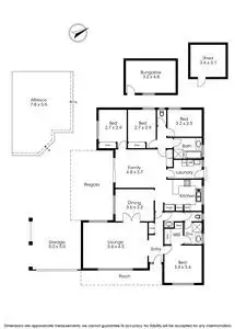 Floorplan of Homely house listing, 18 St Martins Court, Wantirna South VIC 3152