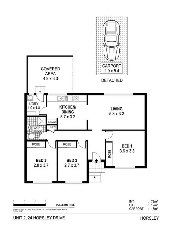Floorplan of Homely villa listing, 2/24 Horsley Drive, Horsley NSW 2530
