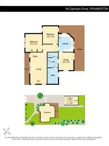 Floorplan of Homely house listing, 18 Gairloch Drive, Frankston VIC 3199