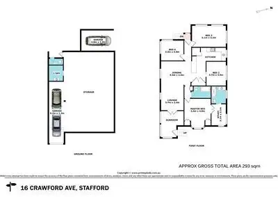Floorplan of Homely house listing, 16 Crawford Avenue, Stafford QLD 4053