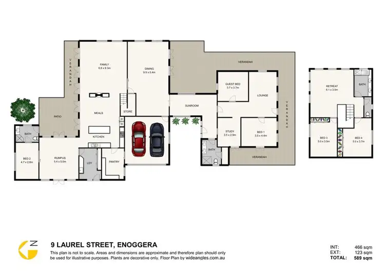 Floorplan of Homely house listing, 9 Laurel Street, Enoggera QLD 4051