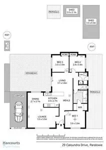 Floorplan of Homely house listing, 29 Caloundra Drive, Paralowie SA 5108