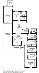 Floorplan of Homely house listing, 132 Kingston Avenue, Melrose Park SA 5039