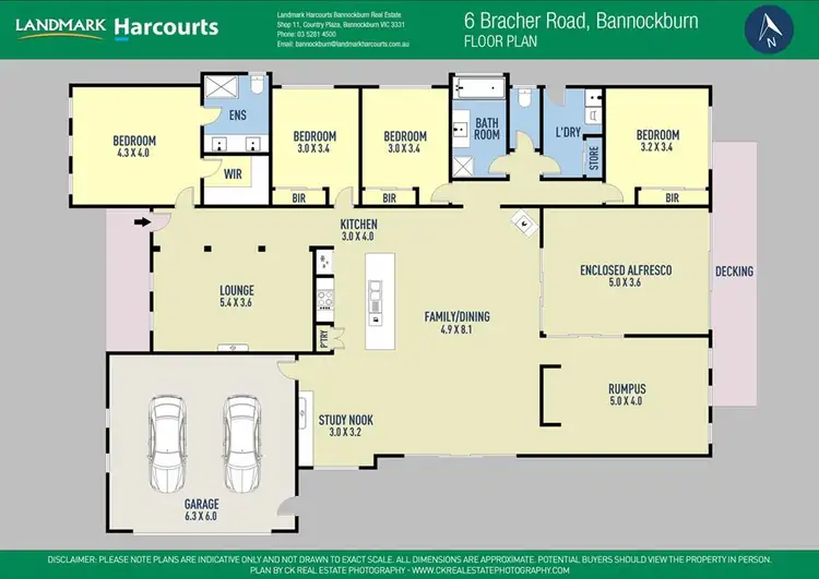 Floorplan of Homely house listing, 6 Bracher Road, Bannockburn VIC 3331