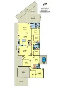 Floorplan of Homely house listing, 4 Tulip Court, Warranwood VIC 3134