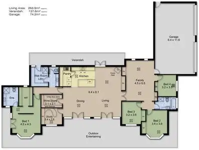 Floorplan of Homely rural property listing, 251 R Dewells Road, Mount Pleasant SA 5235