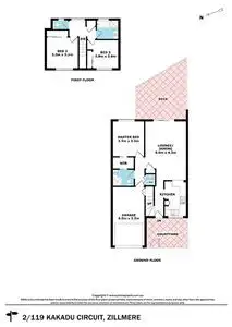 Floorplan of Homely townhouse listing, 2/119 Kakadu Circuit, Zillmere QLD 4034
