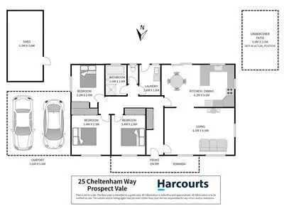 Floorplan of Homely house listing, 25 Cheltenham Way, Prospect Vale TAS 7250